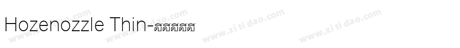 Hozenozzle Thin字体转换